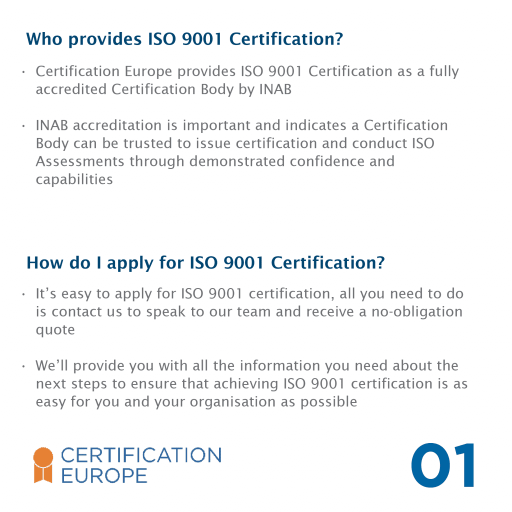 How to get ISO 9001 Certification - 1