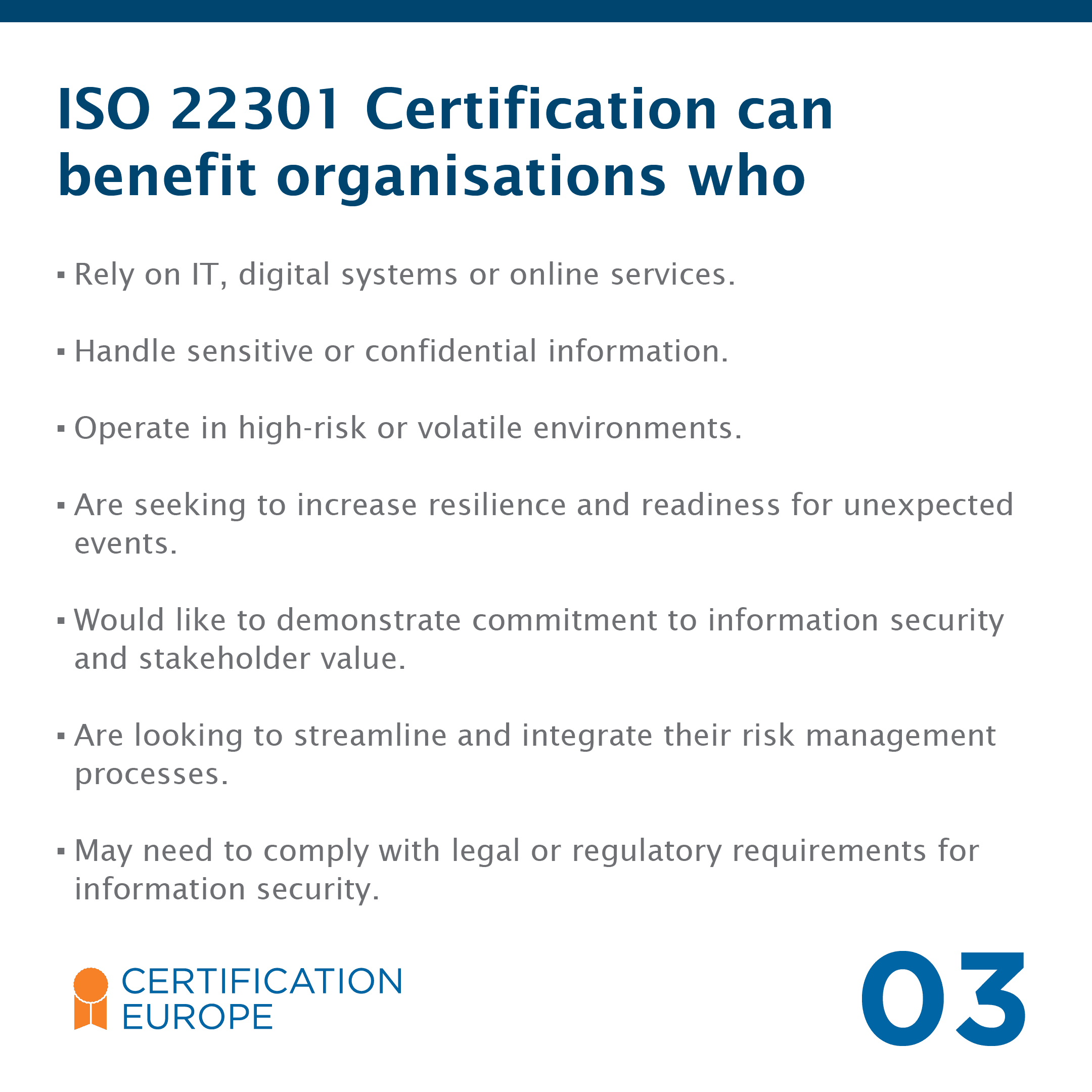 Key benefits of ISO 22301 Certification - 3